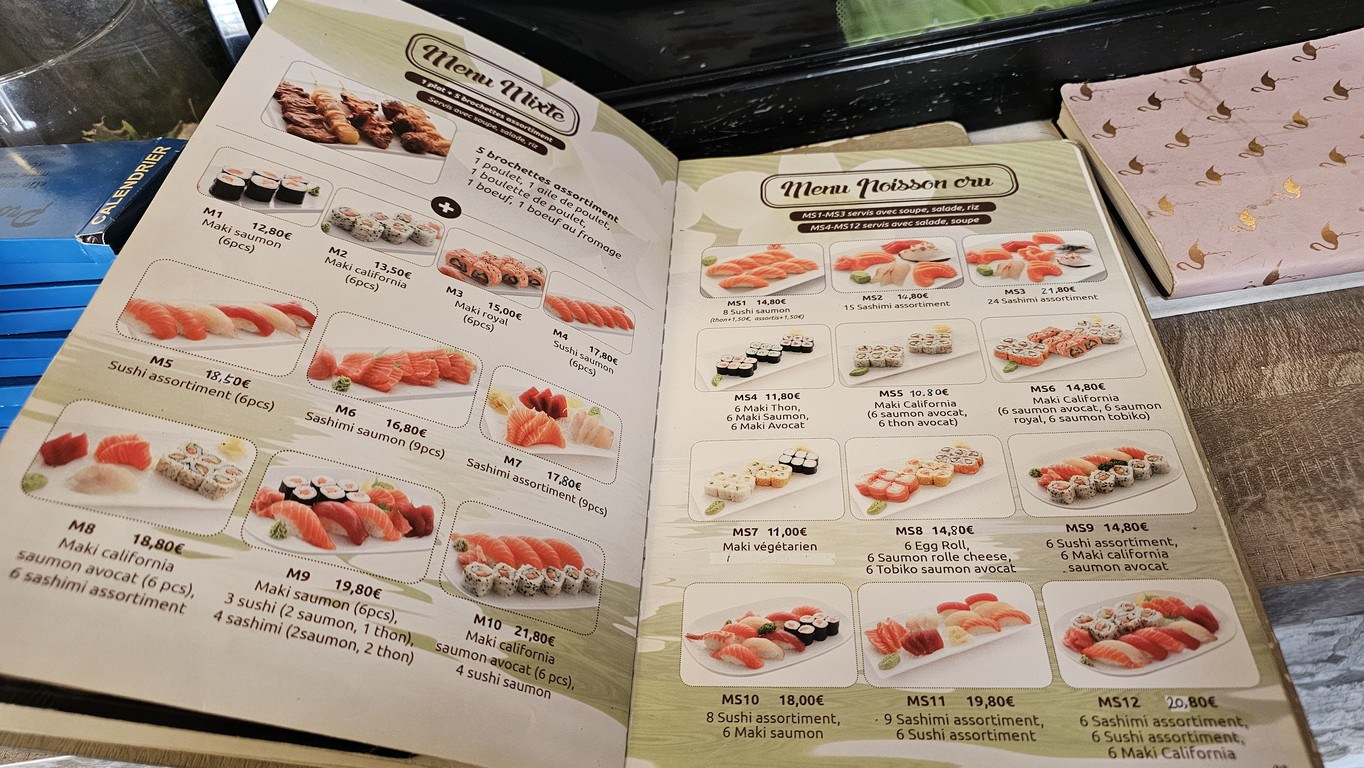Sushi Gare menu 3