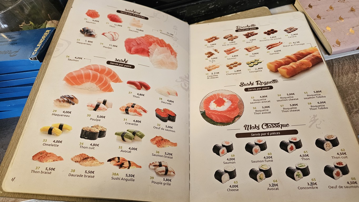 Sushi Gare menu 5