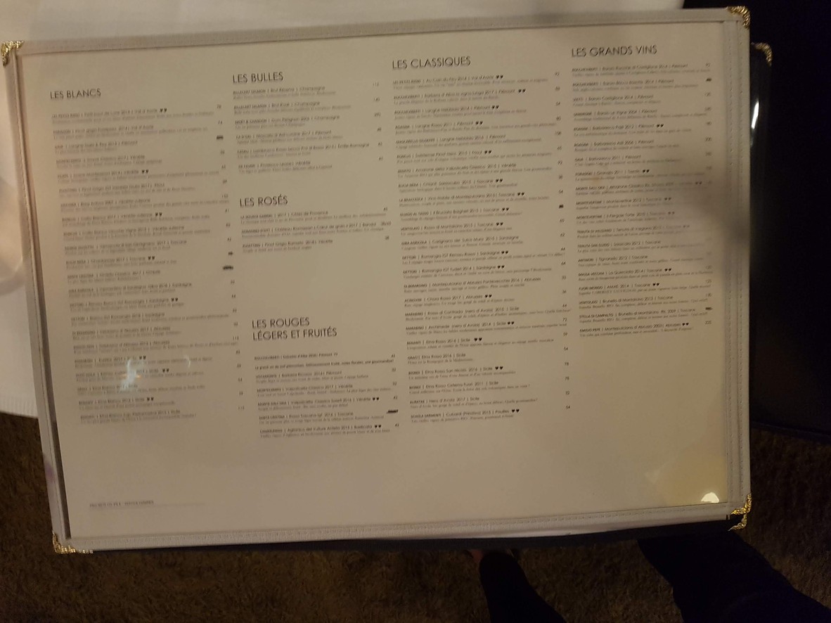 Di Vino menu 3