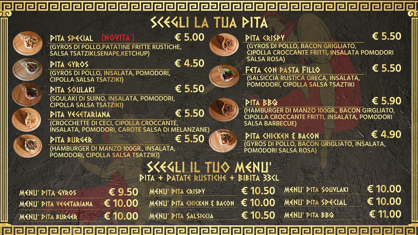 SPARTA GREEK FOOD (TRIESTE) menu 2