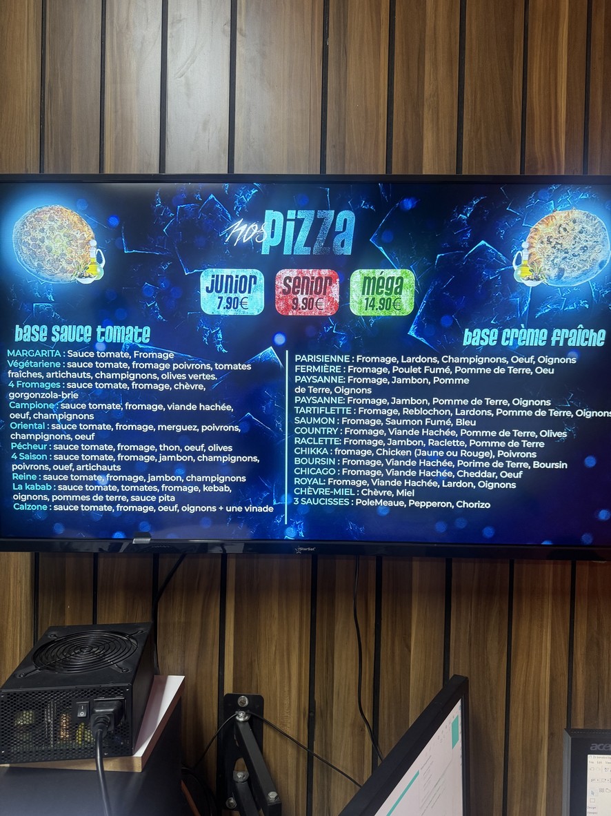 L’arena pizza menu 1