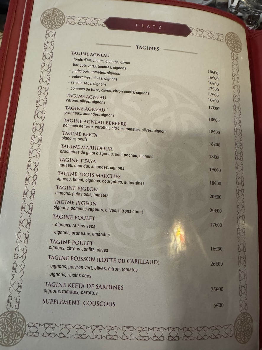 Restaurant Aux 3 Marches menu 2