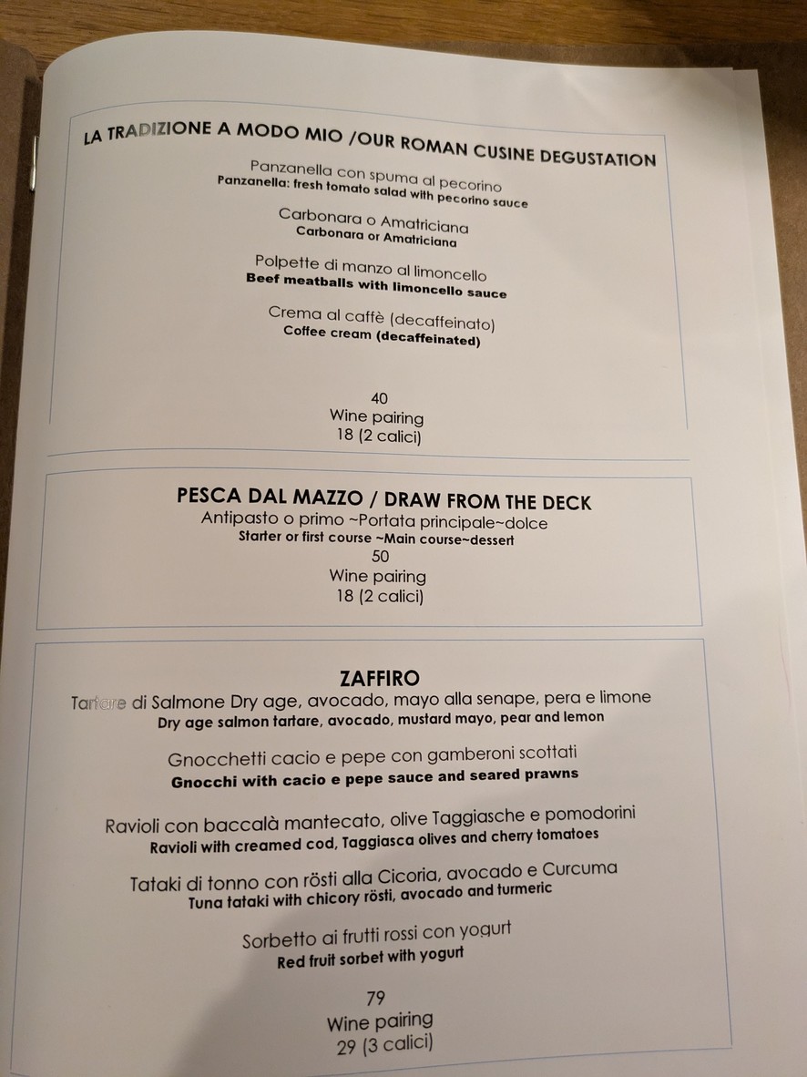 Aqualunae menu 4