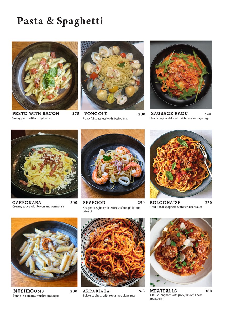 Covino - Cafetería y Bistró Italiano en Bangkok menu 3