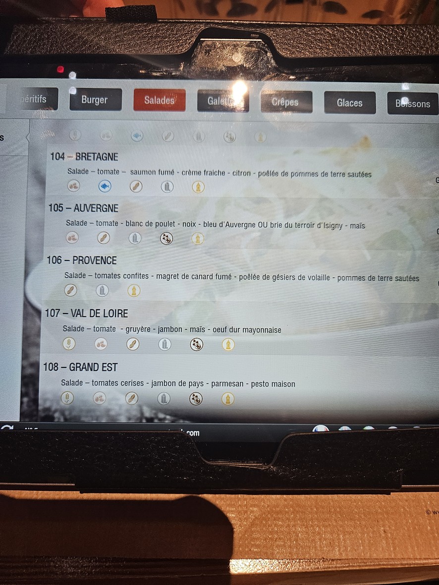 Sucrée Salée menu 1