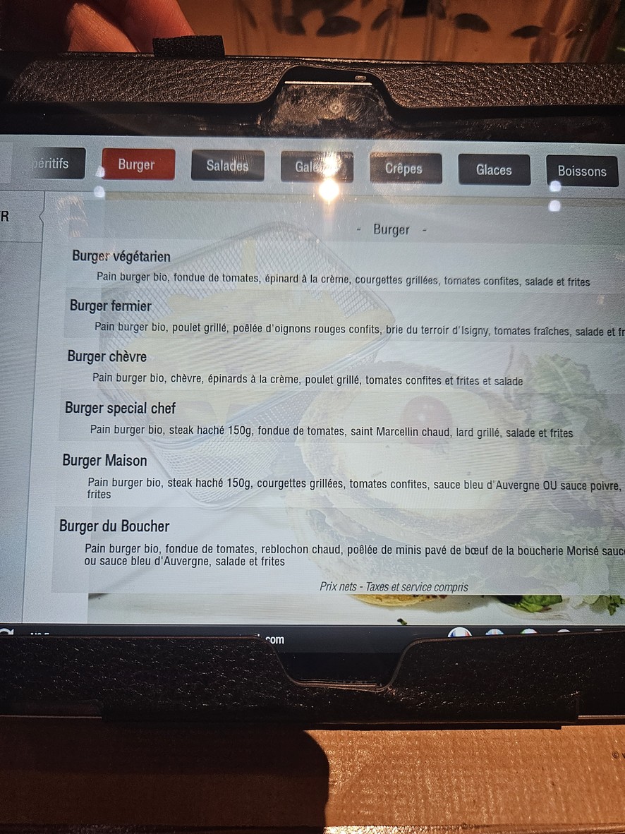 Sucrée Salée menu 2
