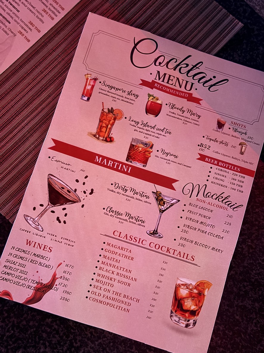 SiMBAR 餐厅及酒吧 menu 5