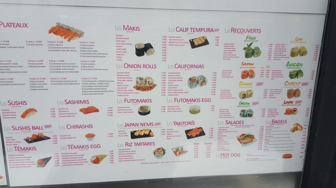 Japan Eat menu 2