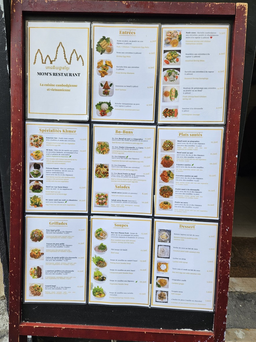Mom's Restaurant menu 1