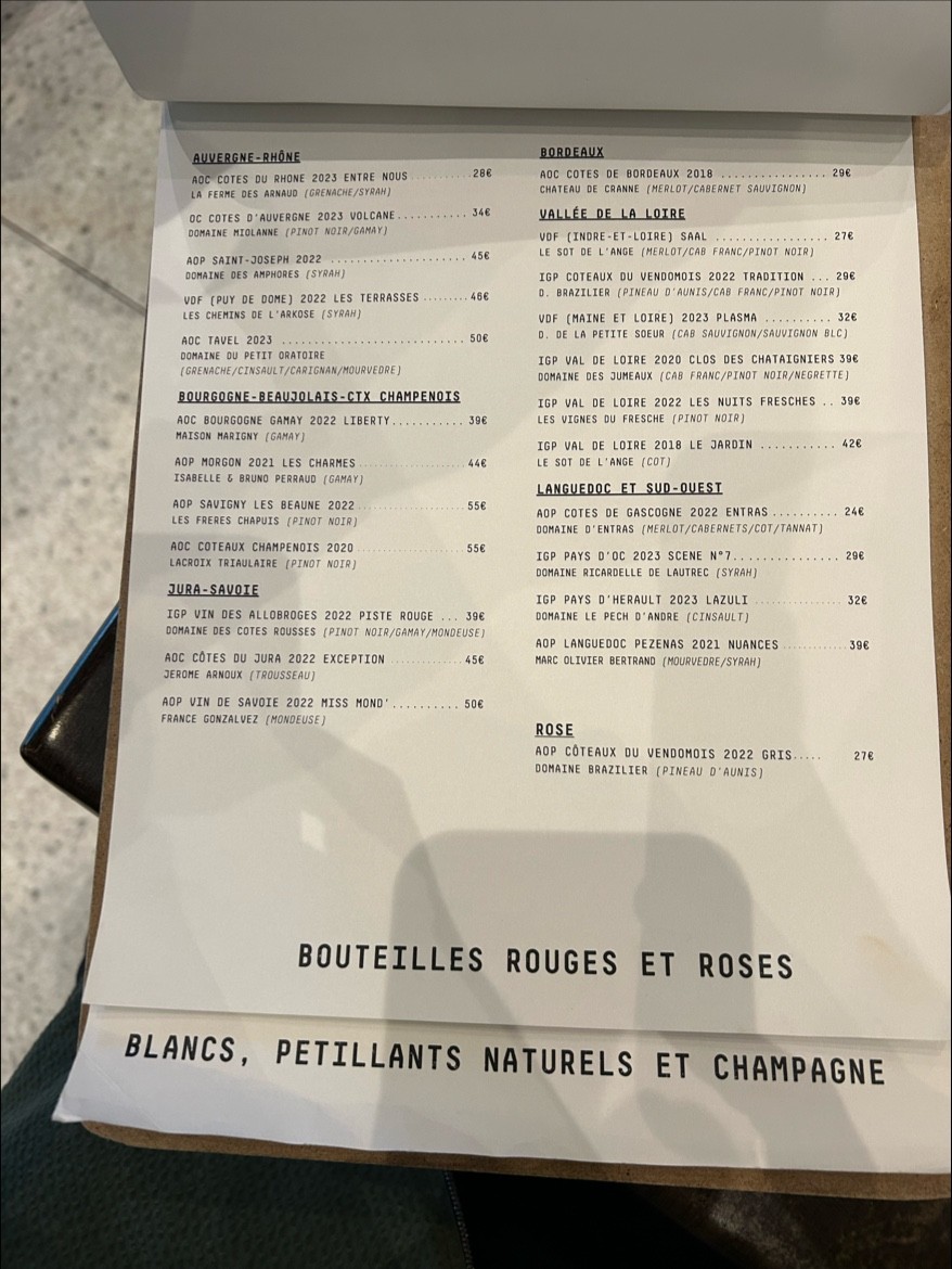 DAME NATION le restaurant menu 3