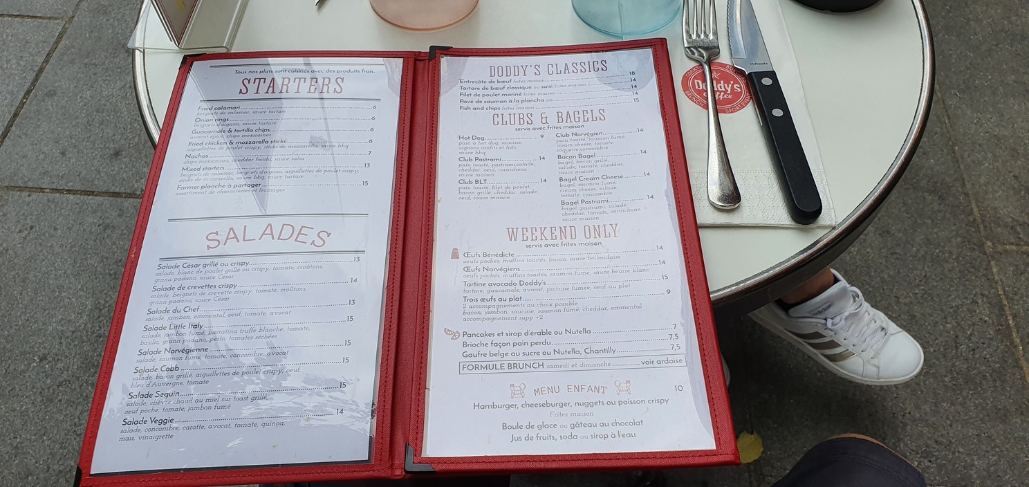 Doddy's Coffee menu 3