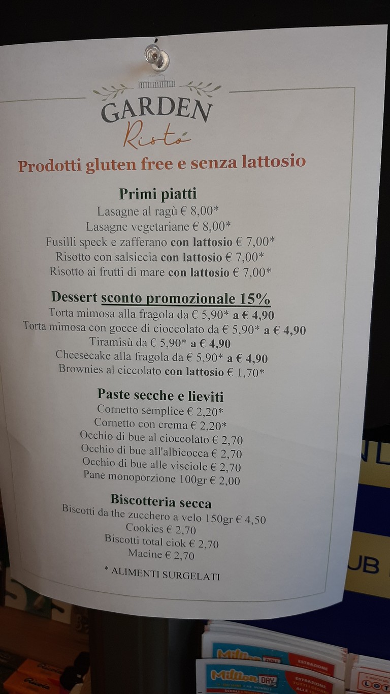 Garden Ristò EUR menu 3