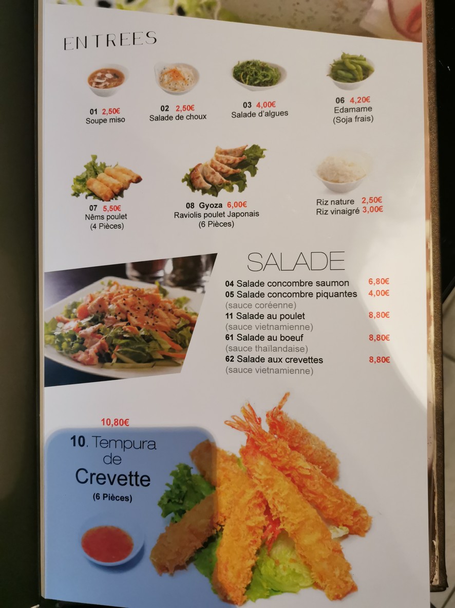 Hoki Sushi menu 2