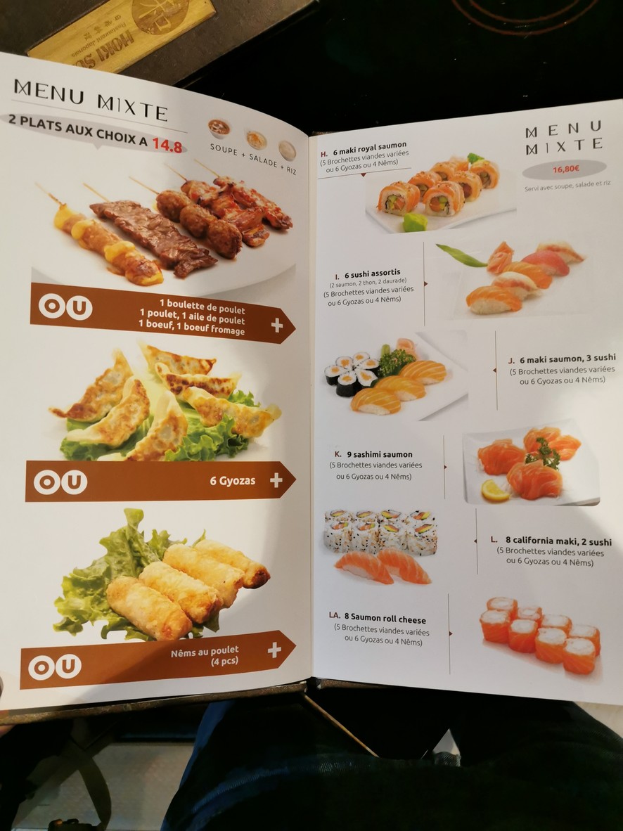 Hoki Sushi menu 3