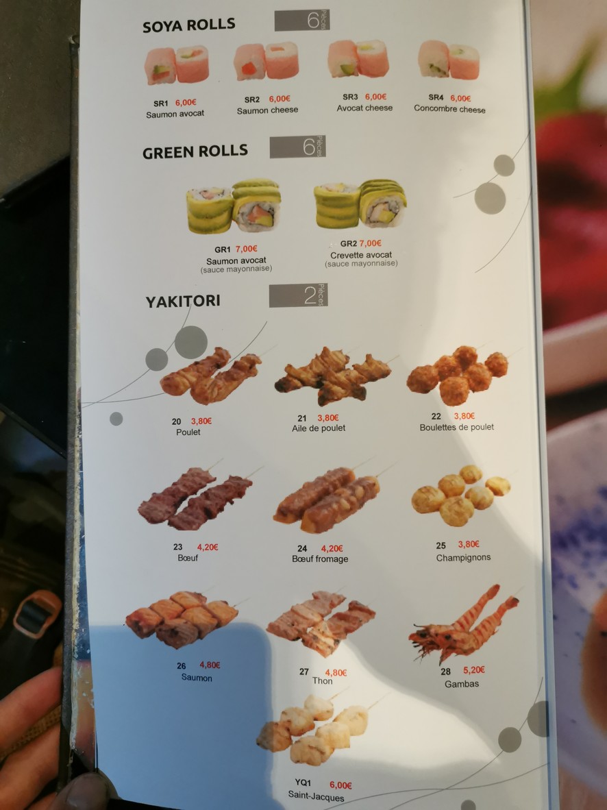 Hoki Sushi menu 7