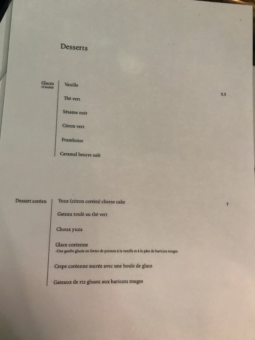 Joayo Alésia menu 5