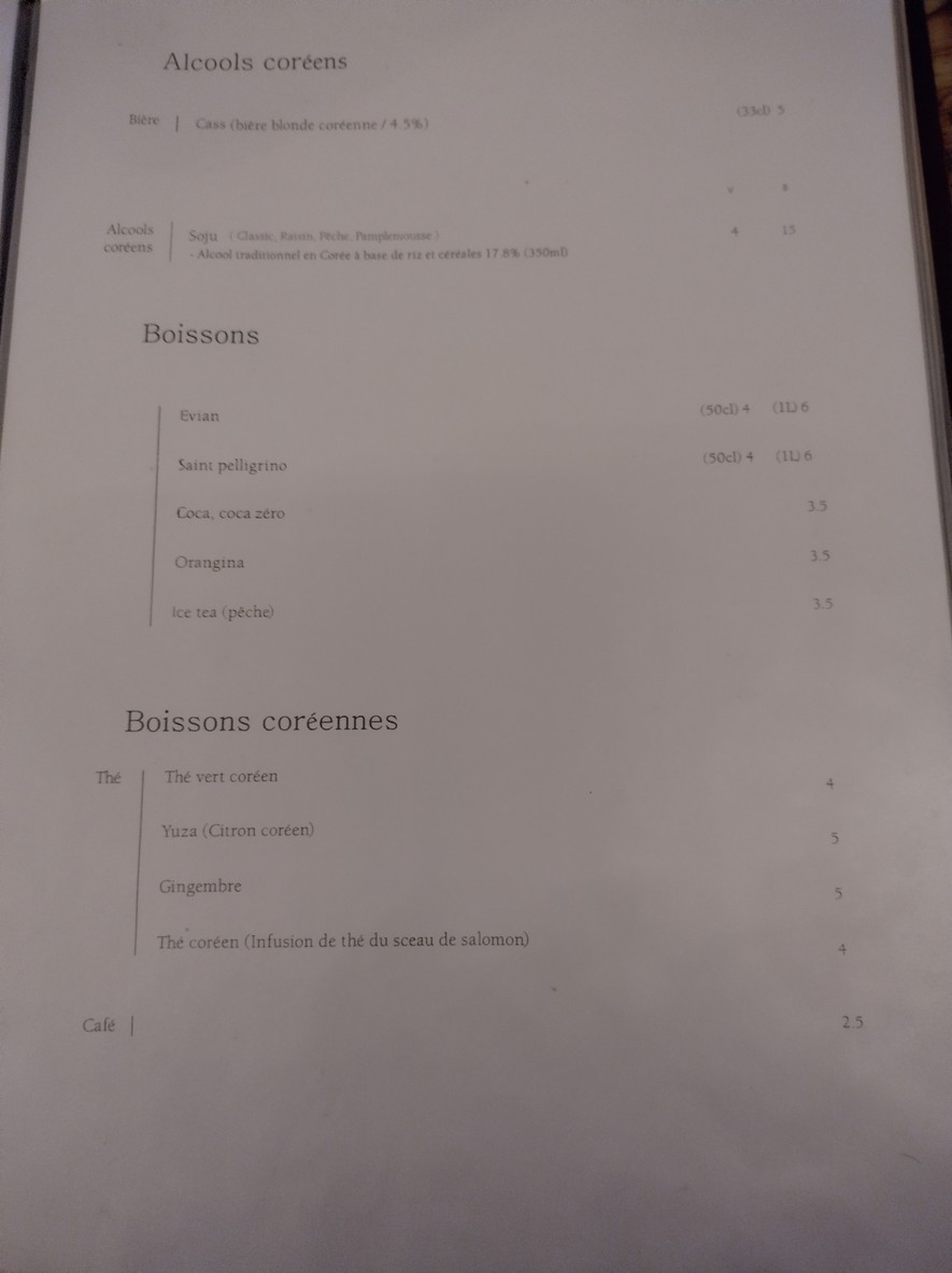 Joayo Alésia menu 6