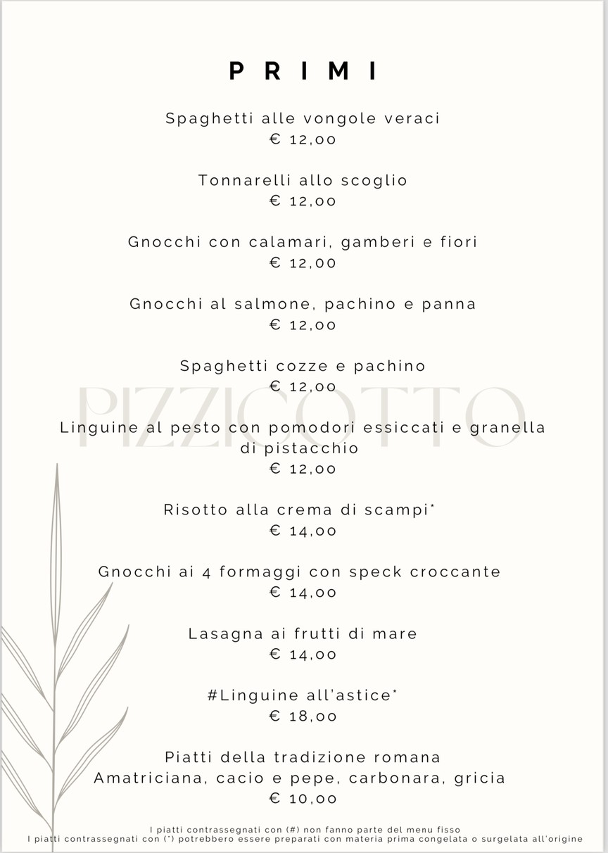 il Pizzicotto menu 3