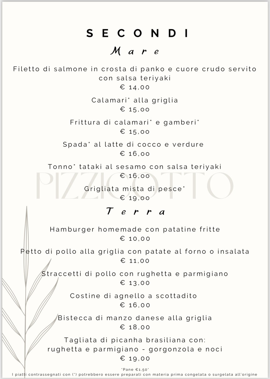 il Pizzicotto menu 4