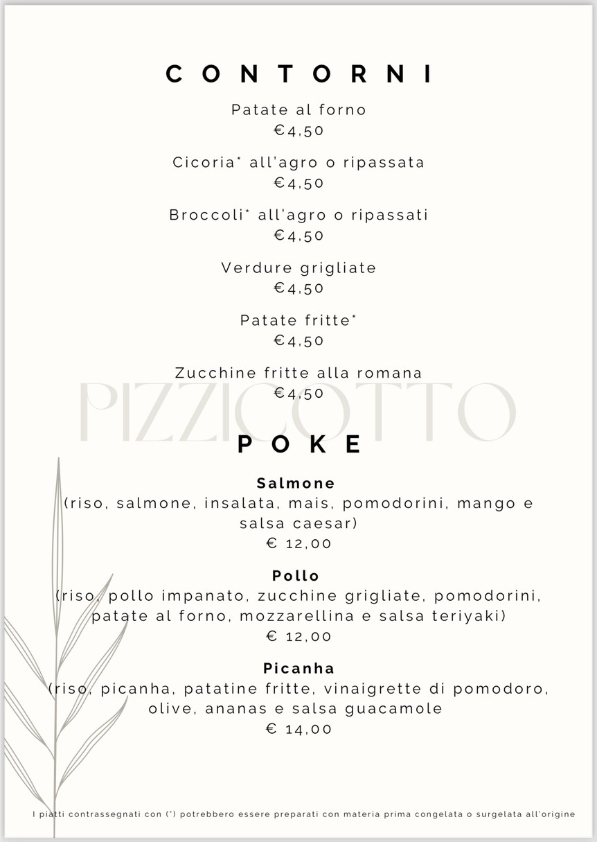 il Pizzicotto menu 5