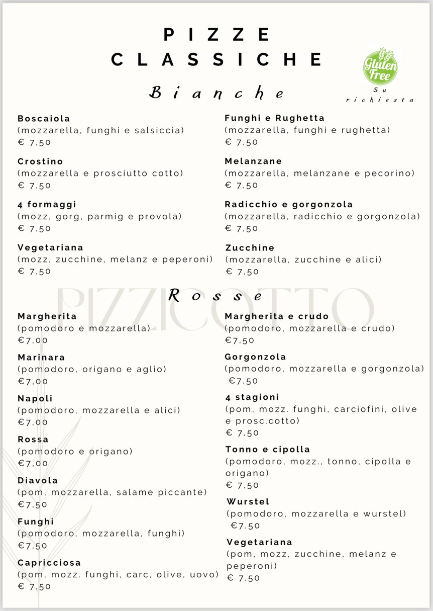 il Pizzicotto menu 7