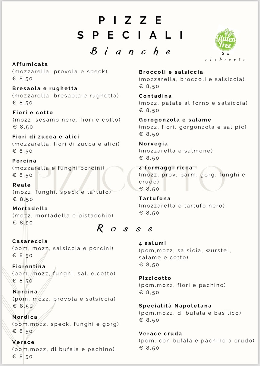 il Pizzicotto menu 8