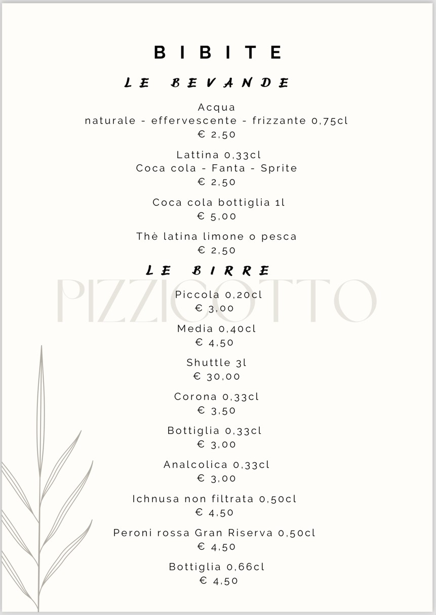 il Pizzicotto menu 10
