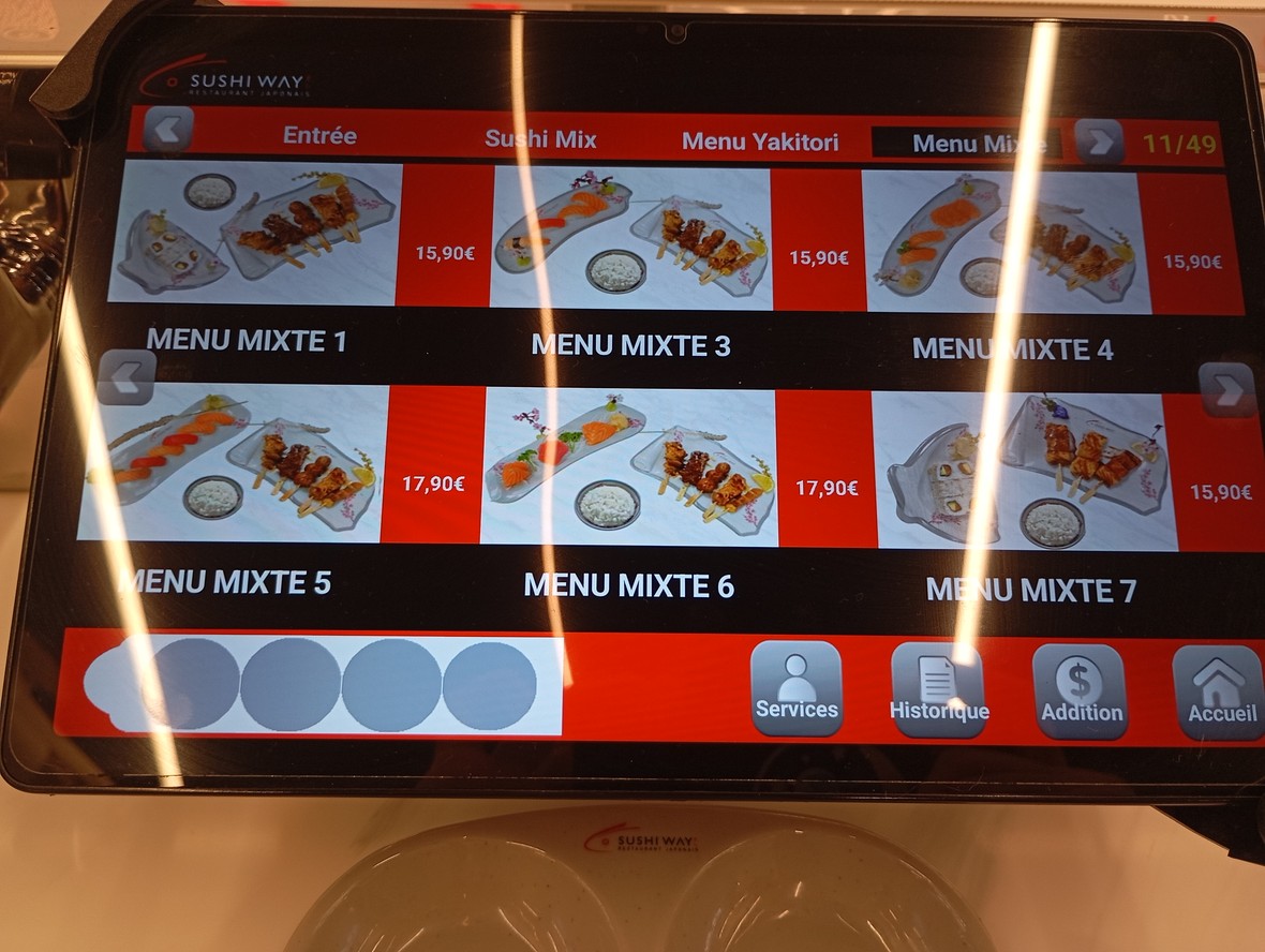 Sushi Way La Défense 4 Temps menu 1