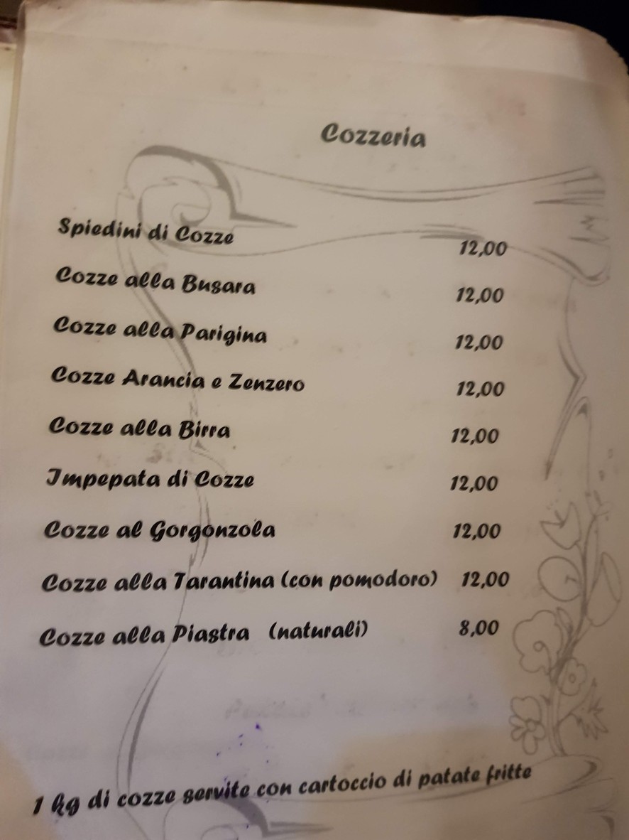 La Taverna del Grano menu 2