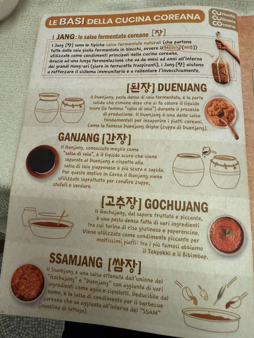 IGIO Ristorante Coreano Roma menu 1