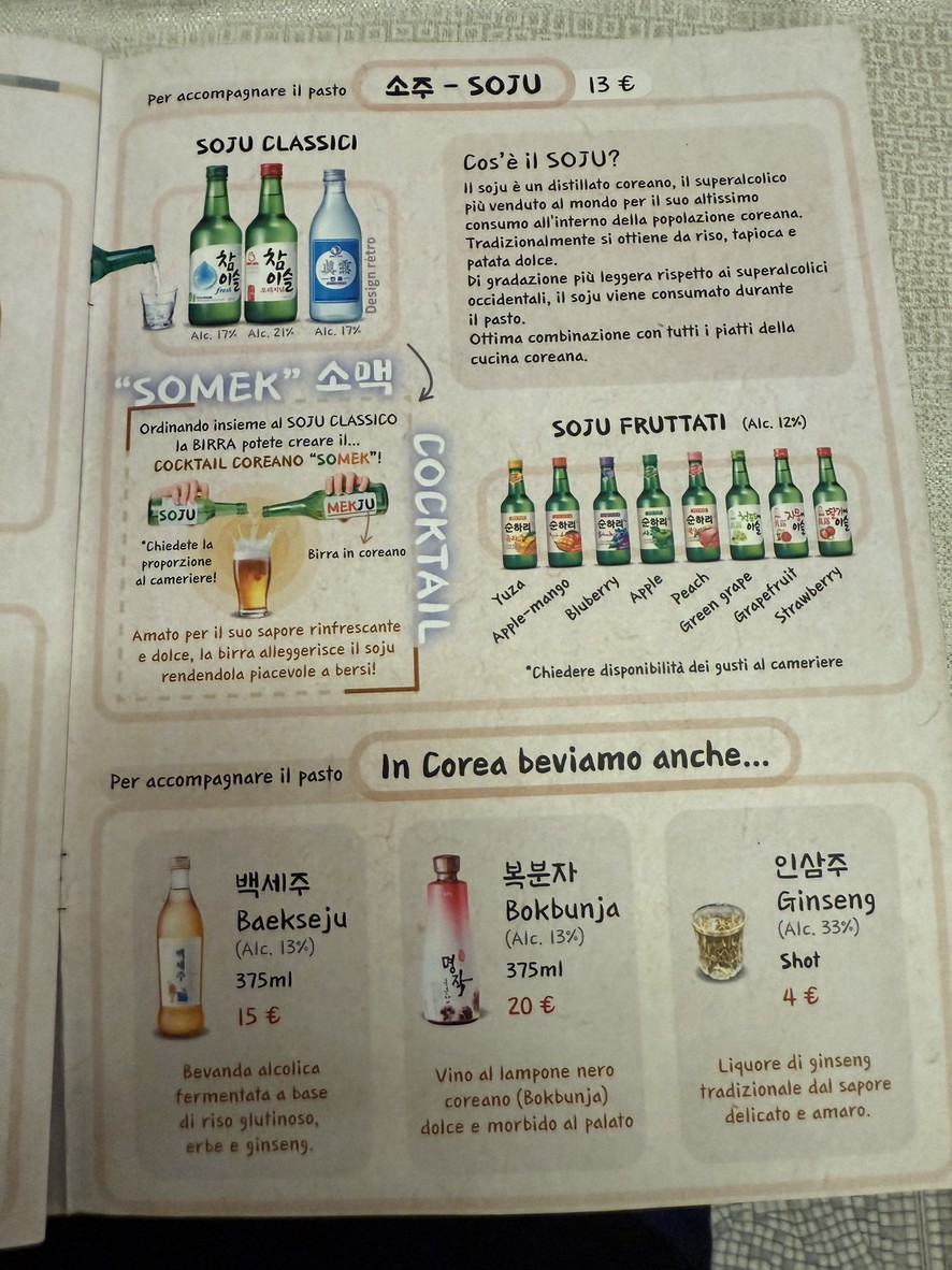 IGIO Ristorante Coreano Roma menu 7