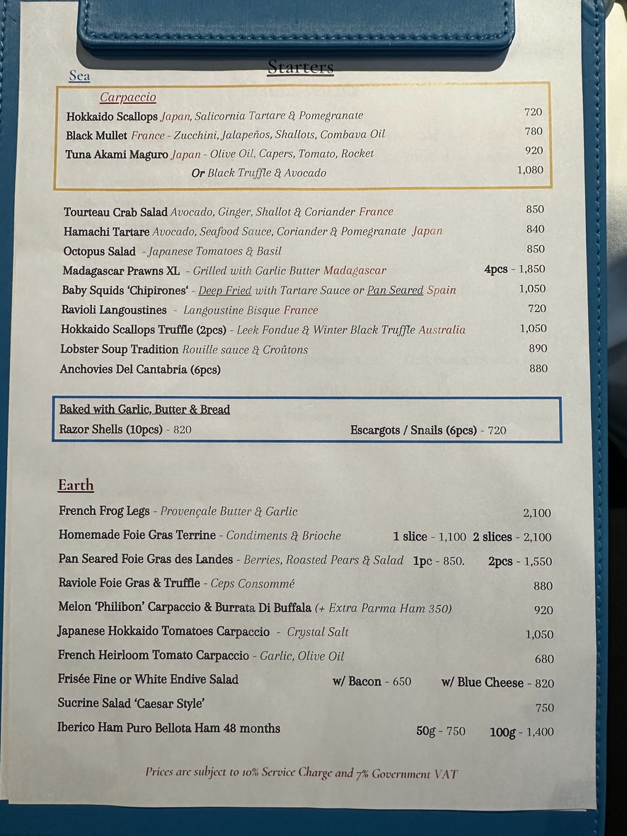 Le Cabanon menu 1