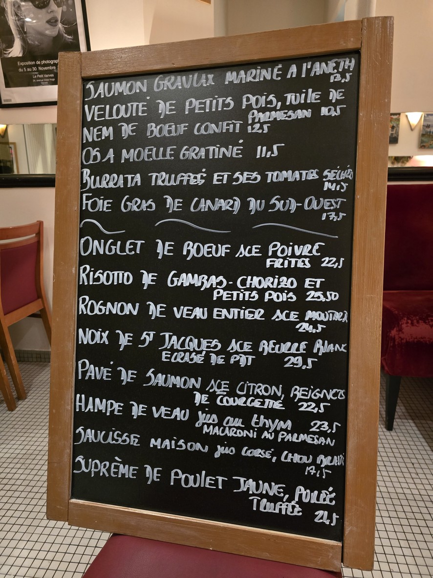 Le Petit Vanves menu 2