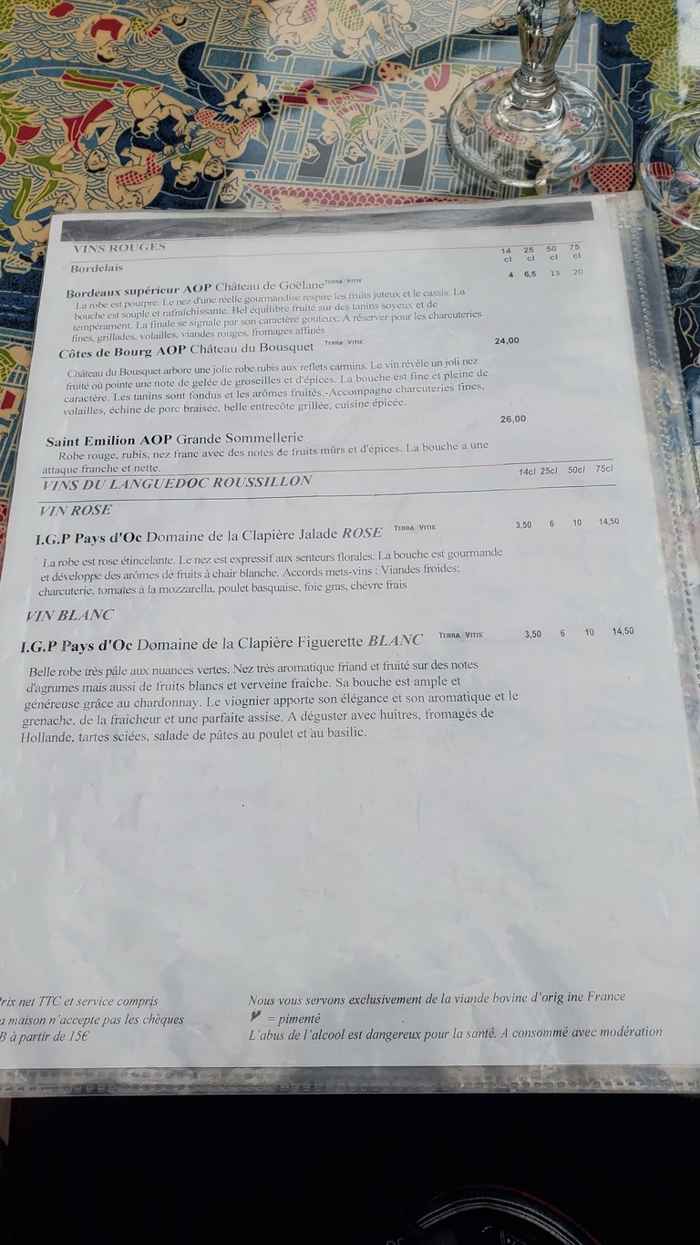 Thaï Kanda menu 2