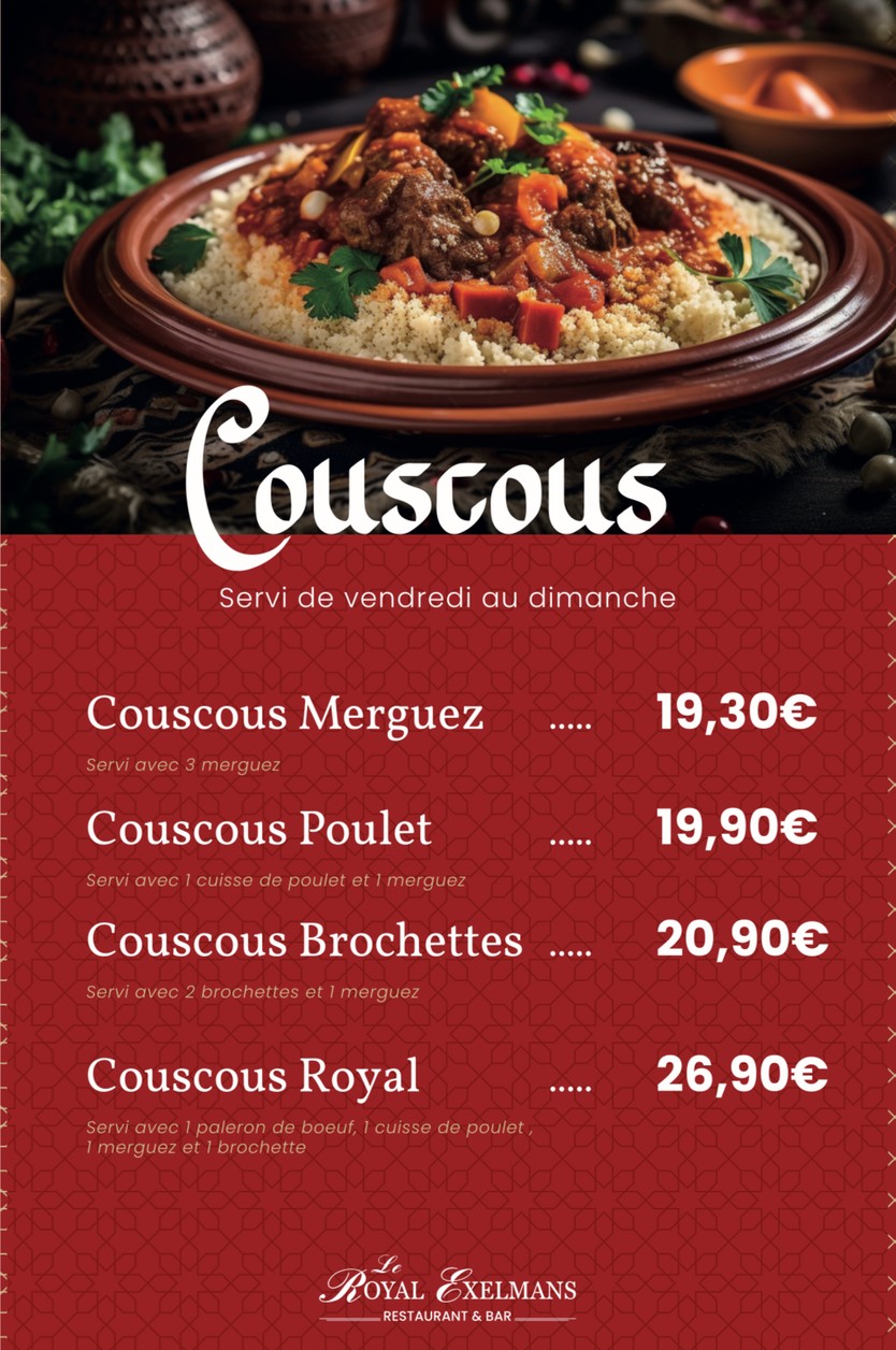 Le Royal Exelmans menu 2