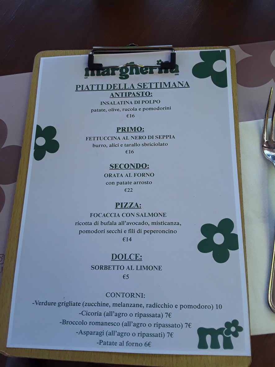 MargheRita Osteria Pizzeria (EUR Torrino) menu 4