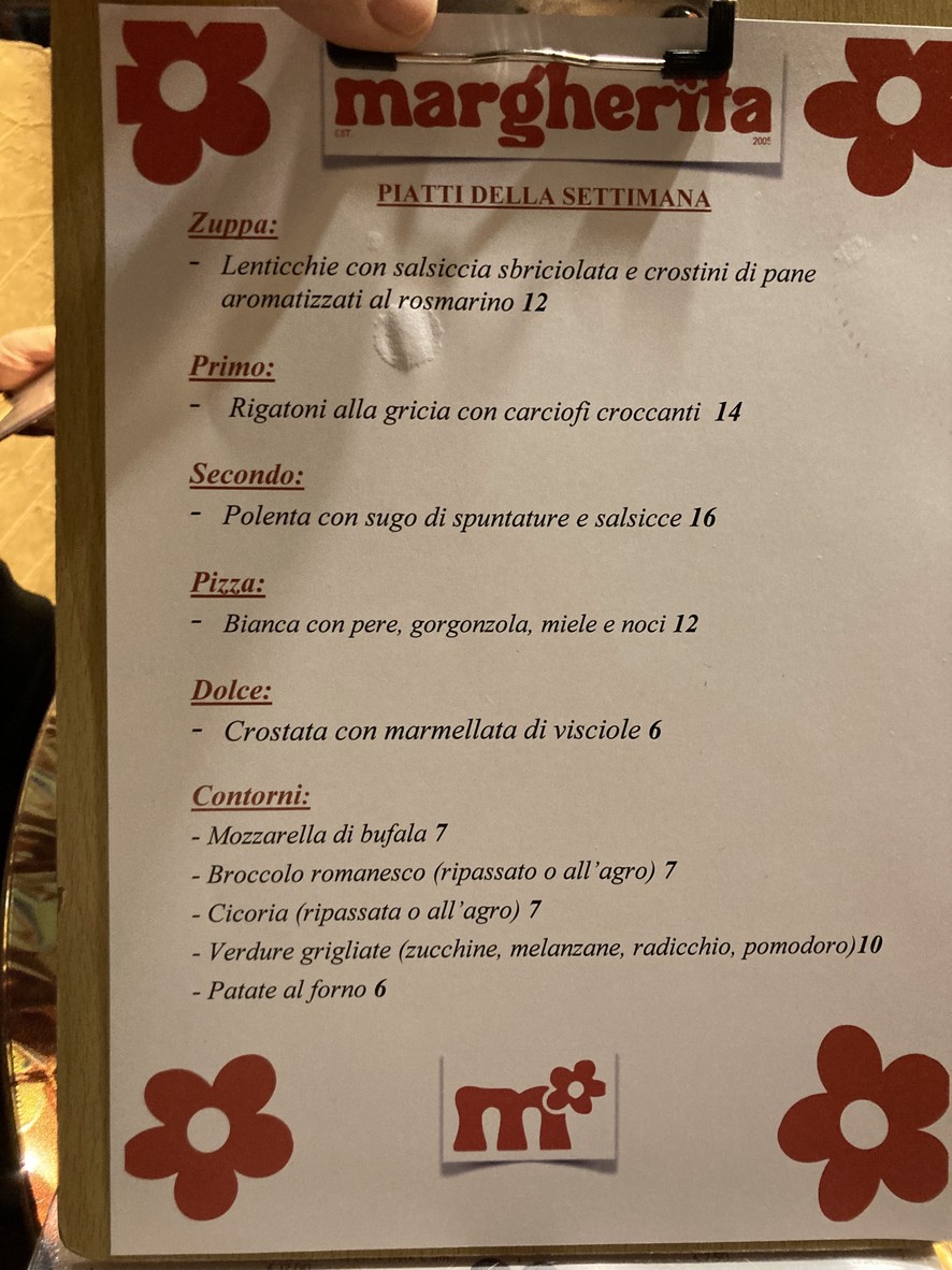 MargheRita Osteria Pizzeria (EUR Torrino) menu 5