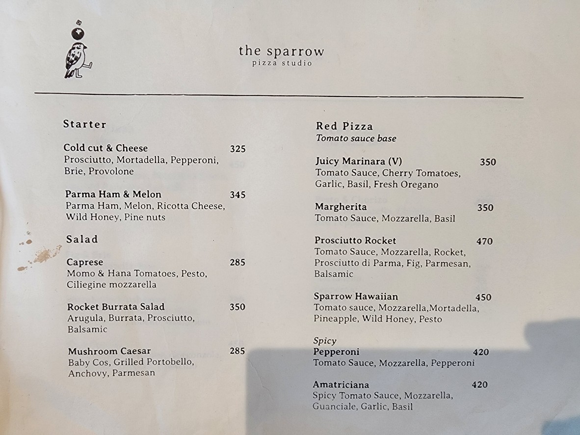 de spa ro menu 1