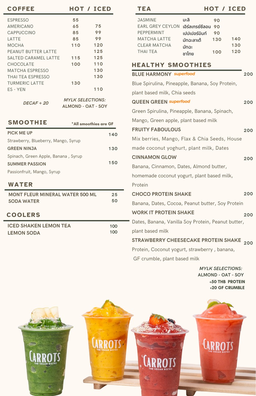CARROTS The Vegan Kitchen menu 4