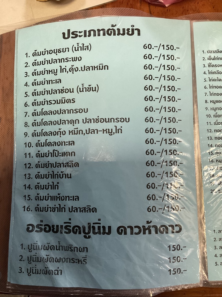 อาหารตามสั่งลุงตรงข้ามวัดเครือวัลย์ (Uncle's) menu 3