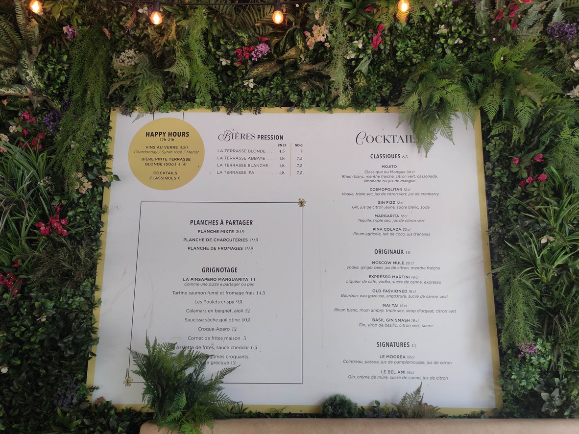 La Terrasse Seguin menu 3