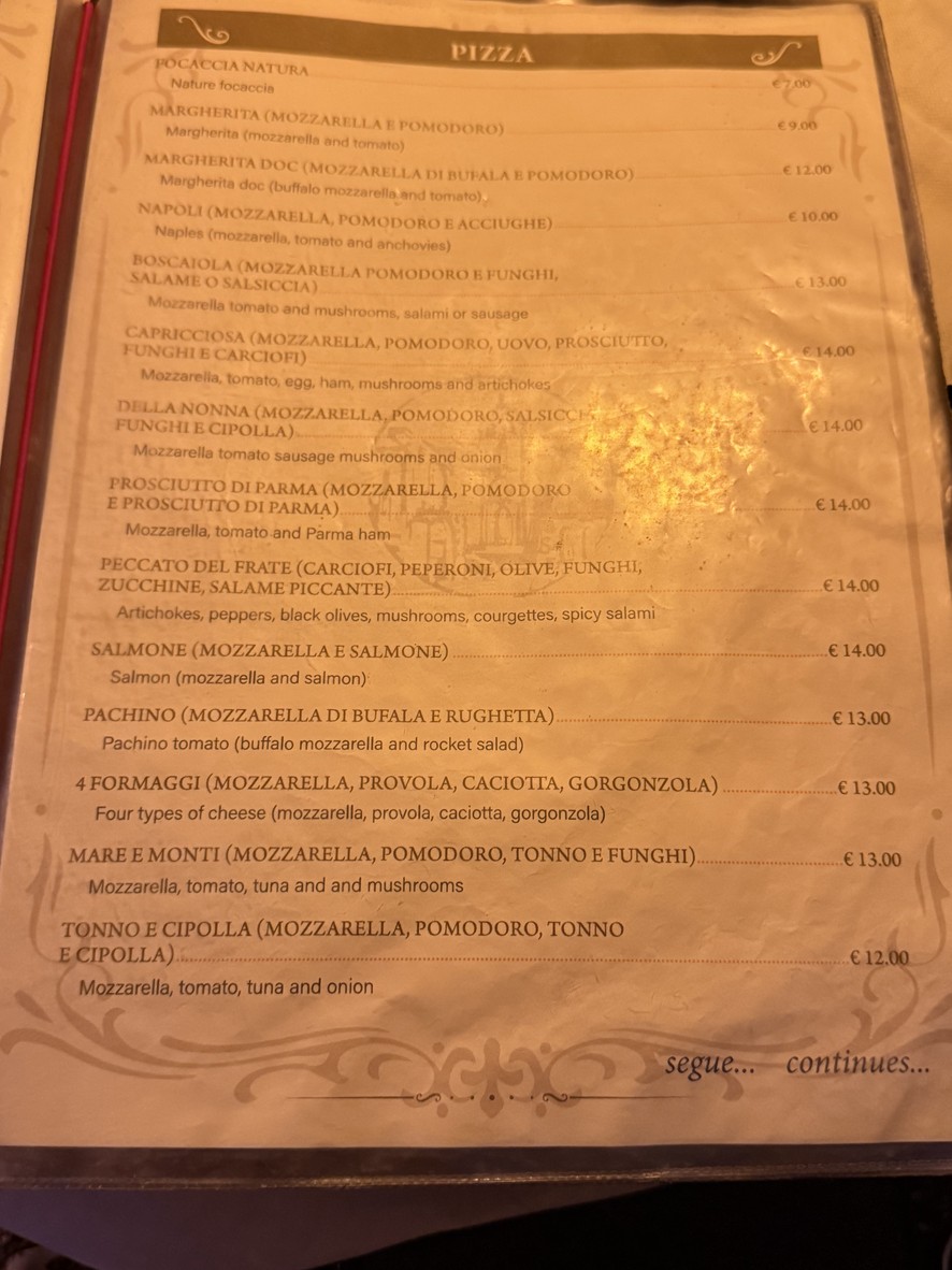 Iari The Vino menu 4