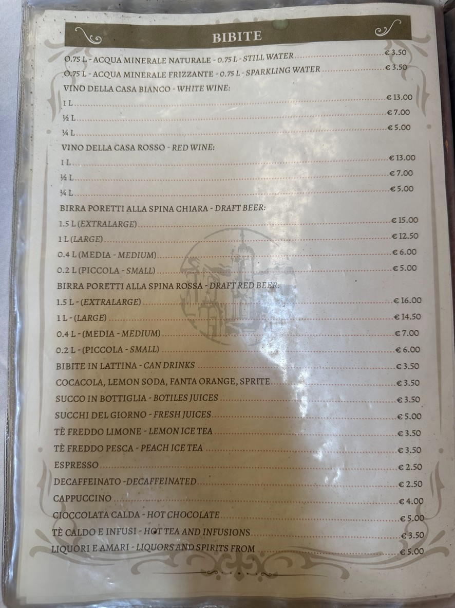 Iari The Vino menu 6