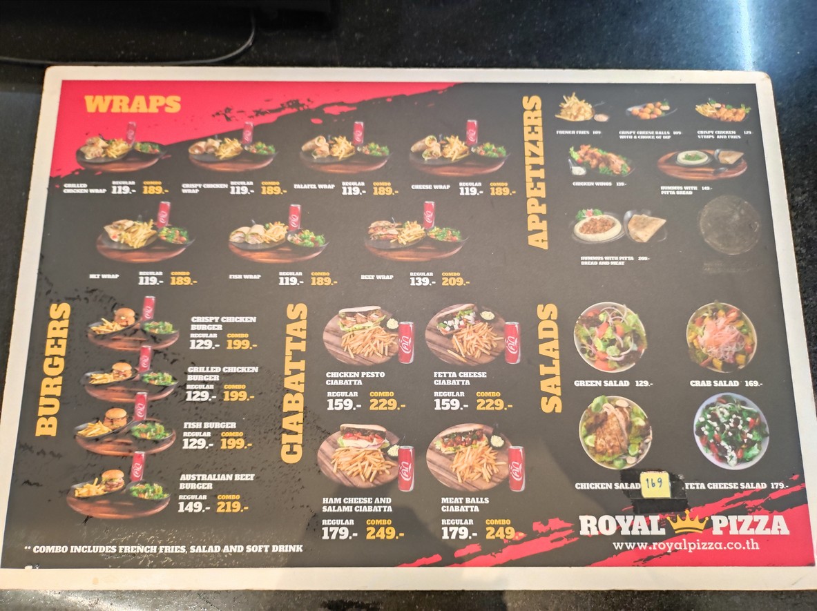 Royal Pizza @I'm Park menu 1