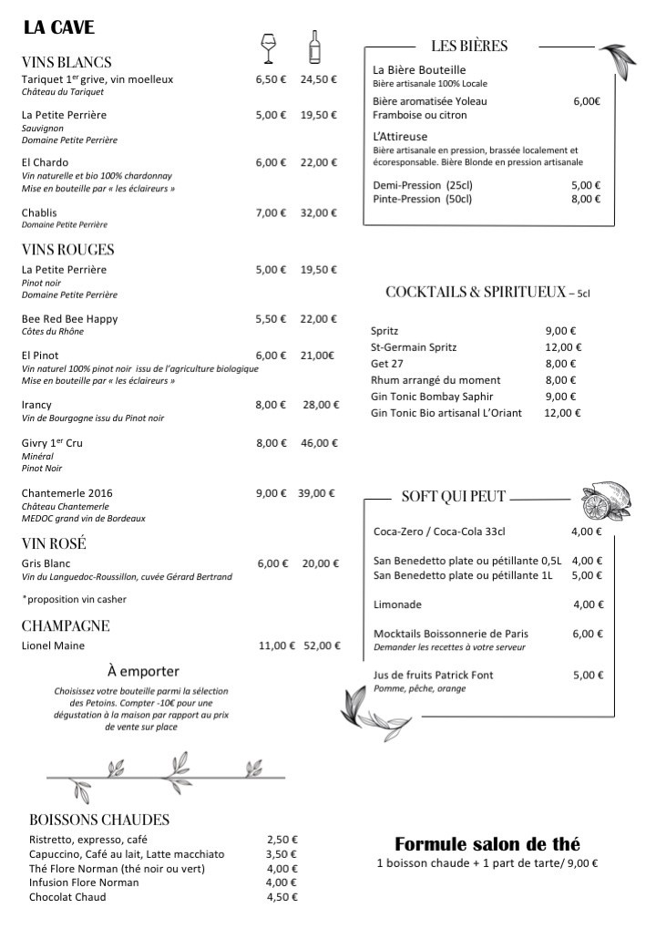 Petoin menu 2
