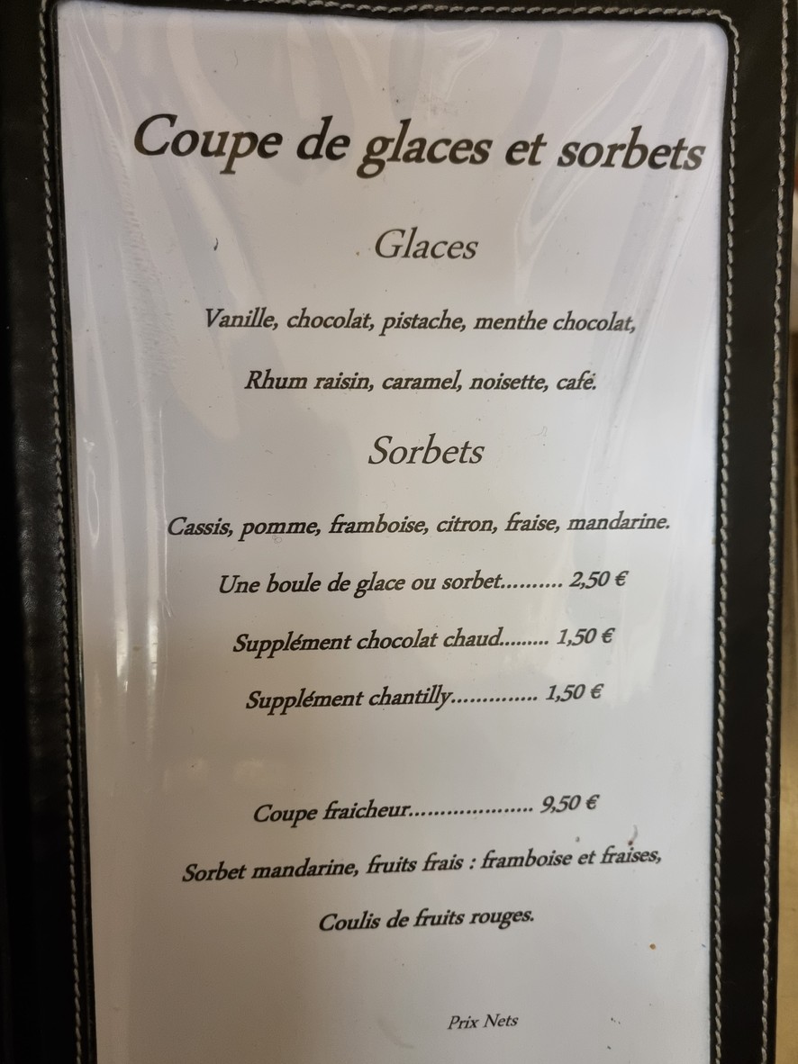 Le Plein Air menu 5
