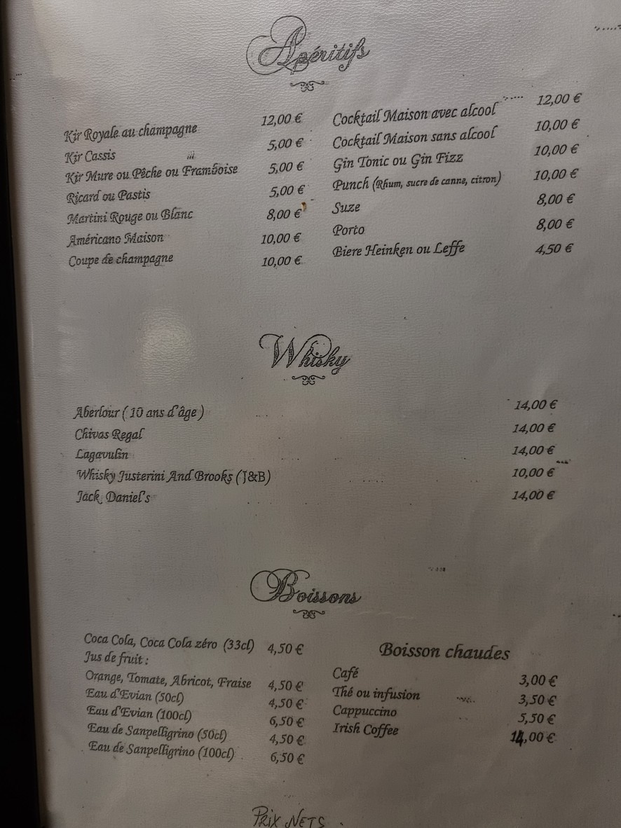 Le Plein Air menu 6