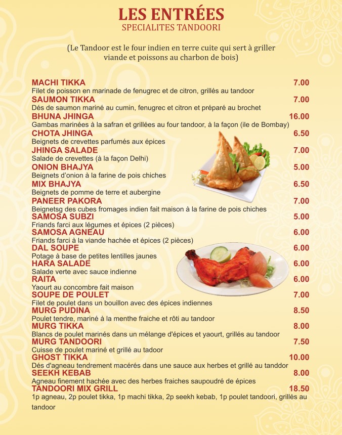 Chez Vandan menu 4