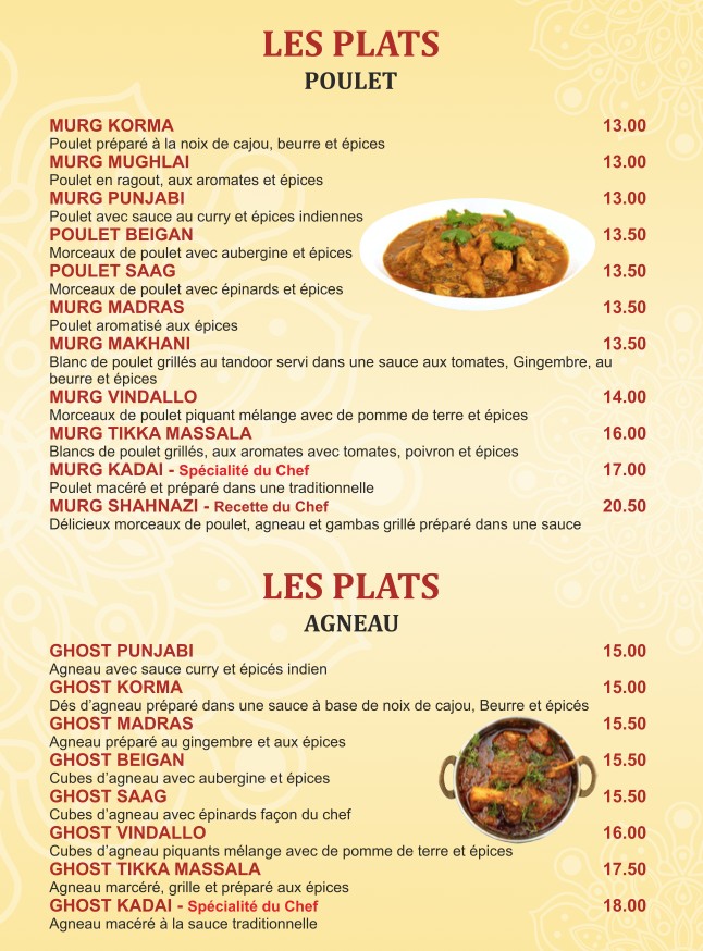 Chez Vandan menu 6