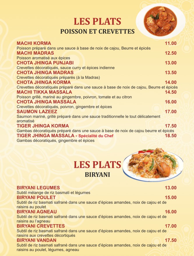Chez Vandan menu 7